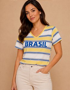 Blusa Listras Brasil