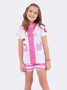 SHORT DOLL INFANTIL DOUTORA