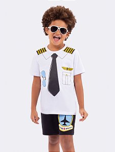 PIJAMA CURTO INFANTIL AVIADOR