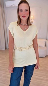 Blusa Cinto Trançado