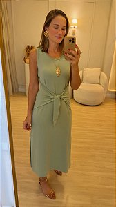 Vestido Malha Nó Frontal