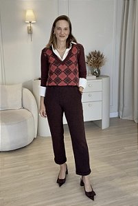 Calça Jacquard