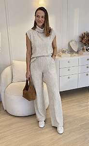 Conjunto Tricô Mousse Ana
