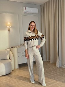 Conjunto Trico Mousse Zigzag