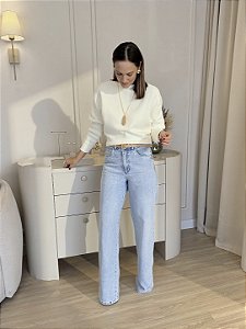 Calça Jeans Reta Alta Jade