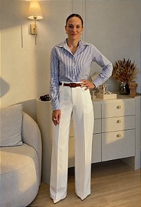Camisa Tricoline Listrada