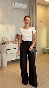 Blusa Canoa Pregas