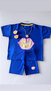 Conjunto Hello azul