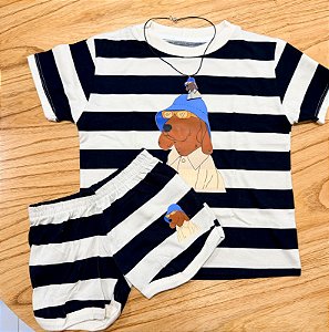 Conjunto listrado DOG