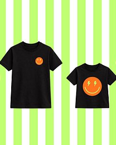 Camiseta Adulto Preta Smile