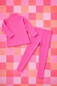 Conjunto Algodão Canelado Pitaya