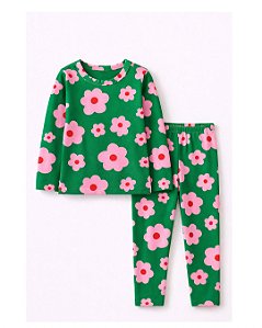 Conjunto Térmico Verde Flor