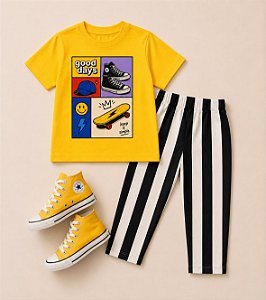 Camiseta Amarela Good Days