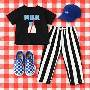 Camiseta Preta Milk
