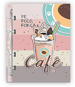 PLANNER PERMANENTE ARGOLADO CAFE 104 FOLHAS 90 GRS