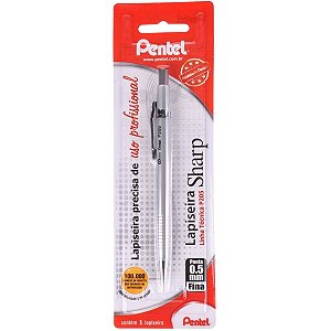 LAPISEIRA 0.5MM PENTEL PRATA BLISTER SM/P205 Z PENTEL