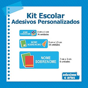 Kit Adesivo Escolar