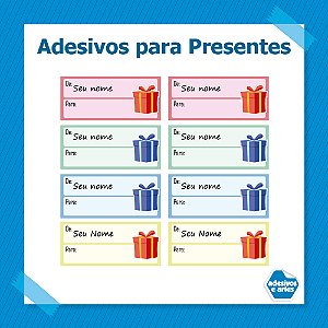 Adesivo Presente De/Para