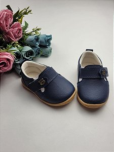 Sapato Social Infantil Menino Velcro - Cod: 1750-05 (16 ao 22)