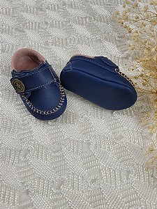 Sapato Bebê Menino Marinho com Velcro - Cod: 600-067 (13 ao 17)