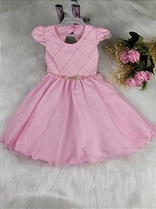 Vestido Festa Infantil Rose - Cod: 2809 (1 e 2)