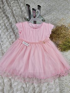 Vestido de Festa Infantil Bebê - Cod: 489 ( M )