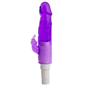 Vibrador com Estimulador Clitoriano – Lilas