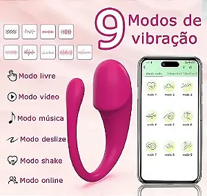 Vibrador Luna Roxo Via App