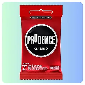 Preservativo Lubrificado Prudence com 3 unidades