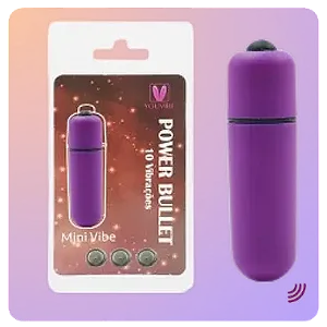 Mini Vibrador Power Bullet 10 Vibrações - ROXO