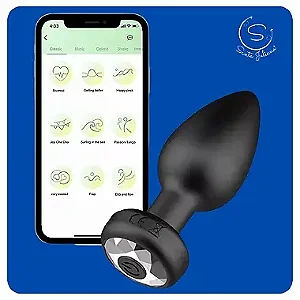 Plug Vibrador com Controle Remoto Via App com 10 Modos de Vibrações
