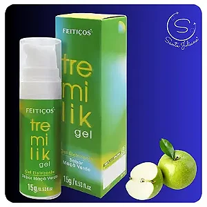 Vibrador Liquido Excitante Beijavél Maçã Verde Tremilik