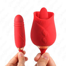 Vibrador Estimulador Clitoriano Flor vai e vem Com Lingua