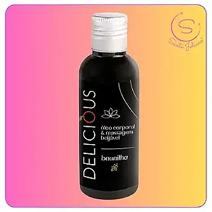 Óleo Corporal para Massagem Beijável Baunilha
