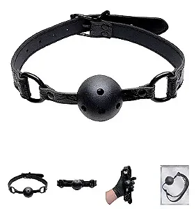 Mordaça de Couro com Bola Sexy