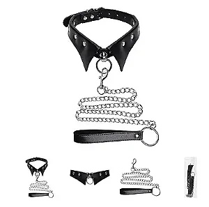 Fetich Bondage Coleira Guia Corrente