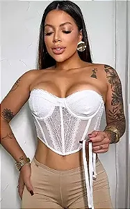 Corselet Tomara Que Caia Branco