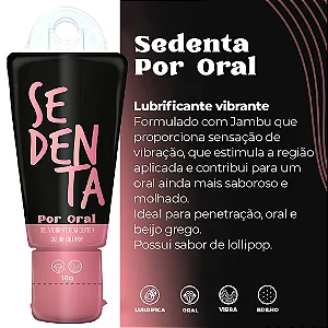 Sedenta Por Oral Gel Lubrificante Vibrante Com Glitter 18G lollipop