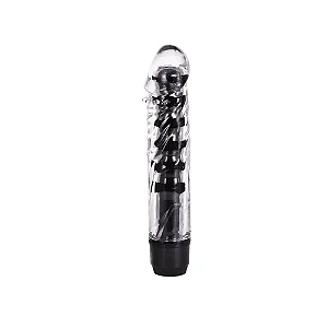 Vibrador Personal Com Capa e Texturas 14 x 3 cm Preto