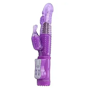 Vibrador Úrsula Rotativo - Roxo - Recarregável