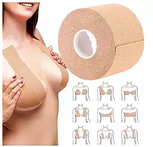 Levanta Peito 5mt Adesivo Seios Sutiã Fita Push Up Invisível