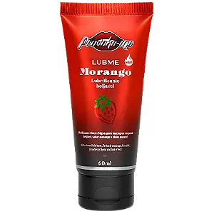 Lubrificante Beijável Lubme Morango Hot