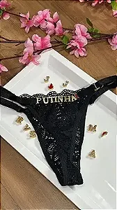 Calcinha Personalizada Preta