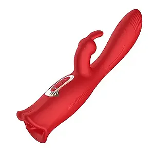 Vibrador Boca Vibratória Com Penetração e Estimulador De Clitóris