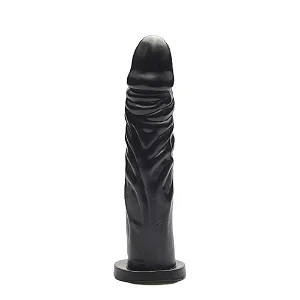 Pênis De Borracha Maciça 19 X 3,6cm cor: Preto