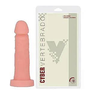Pênis Cyberskin com Vértebra 19 x 4,5cm