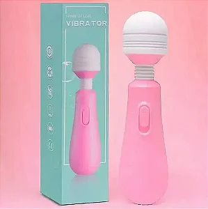 Mini Vibrador Varinha Mágica À Pilha