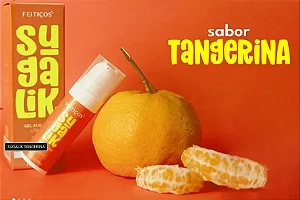 Sugador Liquido Sugalik Tangerina Pulsação, Sucção e Prazer Intenso