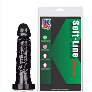Pênis Vac-U-Loc 17,5x3,8cm Cor Preto