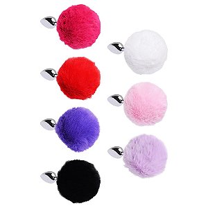 Plug Pompom rabo de coelho